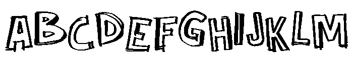 Velmora Scribbler Font UPPERCASE