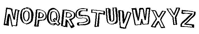 Velmora Scribbler Font UPPERCASE