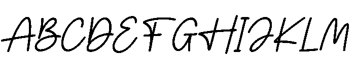 Velmora Signature Italic Font UPPERCASE