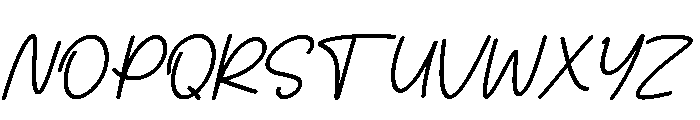 Velmora Signature Italic Font UPPERCASE