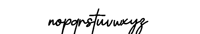 Velmora Signature Italic Font LOWERCASE