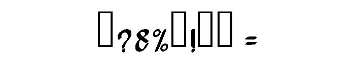 Velmora Vintara Regular Font OTHER CHARS