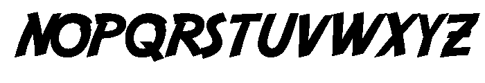 Velocity Rush Regular Font LOWERCASE