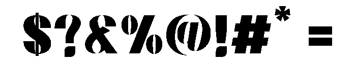 Velona Black Font OTHER CHARS