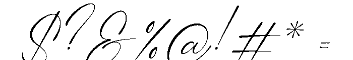 Veloncy Claus Italic Font OTHER CHARS