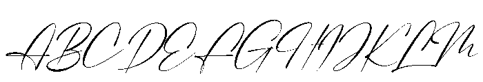 Veloncy Claus Italic Font UPPERCASE