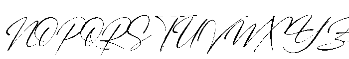 Veloncy Claus Italic Font UPPERCASE