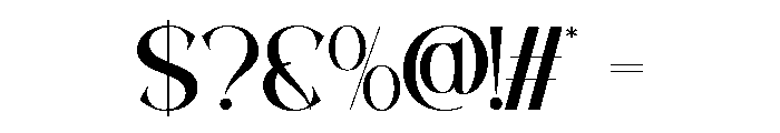 Veloria-Regular Font OTHER CHARS
