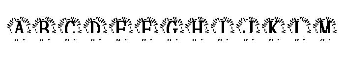 Veloriax Split Monogram Font UPPERCASE