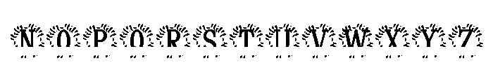 Veloriax Split Monogram Font UPPERCASE