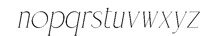 Velorum Italic Font LOWERCASE