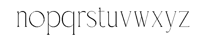 Velorum Regular Font LOWERCASE