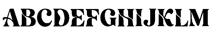 Velour Delamio Regular Font UPPERCASE