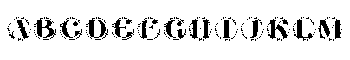 Veloura Crest Monogram Font UPPERCASE