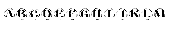 Veloura Crest Split Monogram Font UPPERCASE