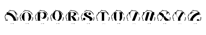 Veloura Crest Split Monogram Font LOWERCASE