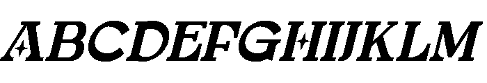 Veloura Italic Font UPPERCASE