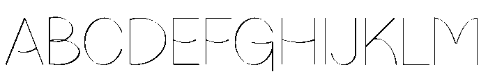 Veloura Line Font UPPERCASE
