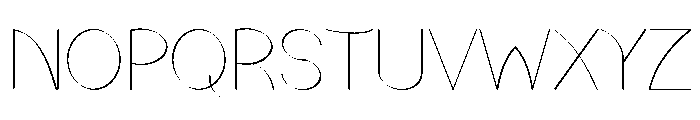 Veloura Line Font UPPERCASE