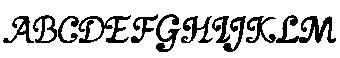 Veloura Script Font UPPERCASE