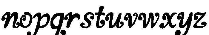 Veloura Script Font LOWERCASE