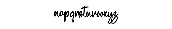 Velouria Font LOWERCASE