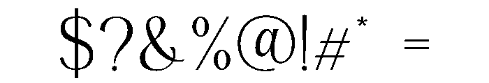 Velric Font OTHER CHARS