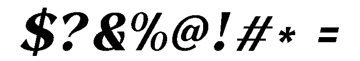 Veltors Font OTHER CHARS