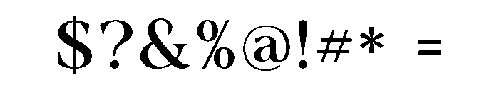 Veltrix Serif Font OTHER CHARS