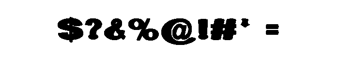 VeltronBold Font OTHER CHARS
