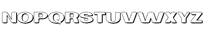 VeltronShadow Font LOWERCASE