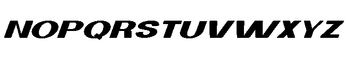 VeltronSlant Font LOWERCASE