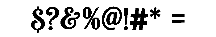 Veltrone Font OTHER CHARS