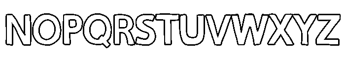 Veluna Sans Outline Font UPPERCASE