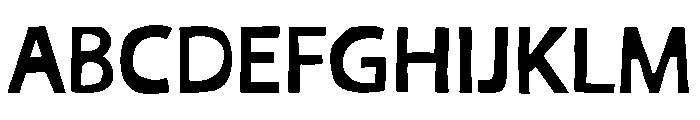 Veluna Sans Regular Font UPPERCASE