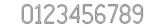 Velvet Arcade Outline Font OTHER CHARS