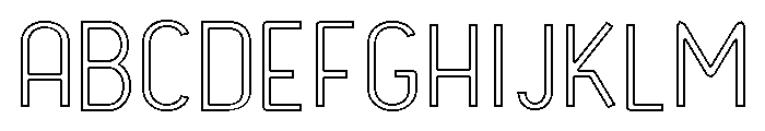 Velvet Arcade Outline Font UPPERCASE
