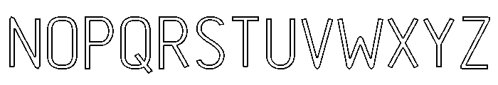 Velvet Arcade Outline Font UPPERCASE