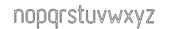 Velvet Arcade Outline Font LOWERCASE