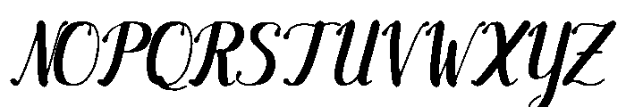 Velvet Bloom Regular Font UPPERCASE