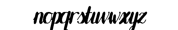 Velvet Bloom Regular Font LOWERCASE
