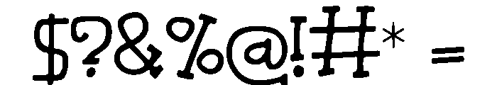 Velvet_Edge Font OTHER CHARS