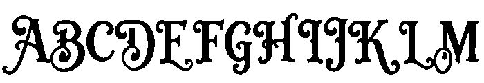 Velvet Flourish Font UPPERCASE