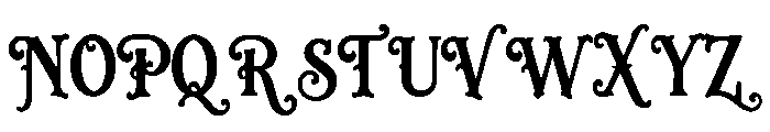 Velvet Flourish Font UPPERCASE