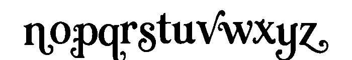 Velvet Flourish Font LOWERCASE