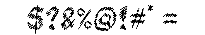 Velvet Scratch Font OTHER CHARS