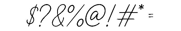 Velvet Signature Font OTHER CHARS