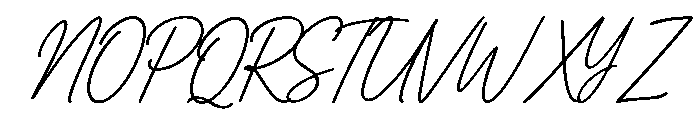 Velvet Signature Font UPPERCASE