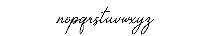 Velvet Signature Font LOWERCASE