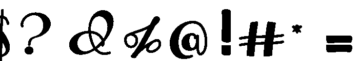 Velvetine Font OTHER CHARS